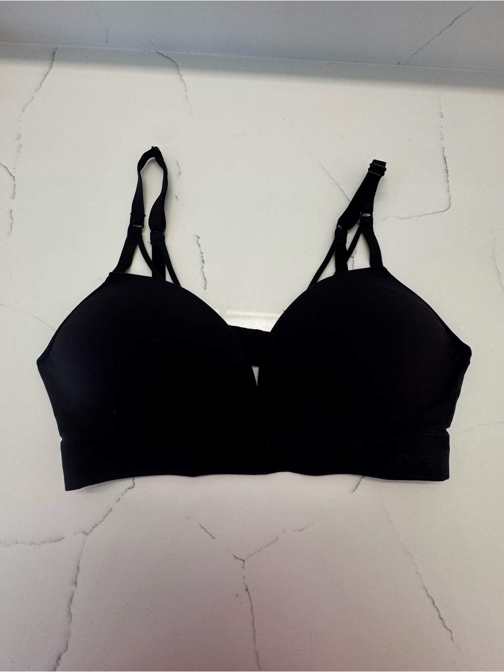 Maidenform Seamless Sweetheart Wireless Bra Black- Medium
